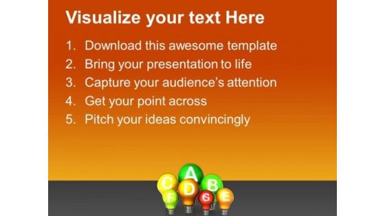 Energy Efficiency Concept Go Green PowerPoint Templates And PowerPoint Themes 0912