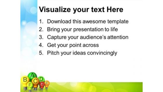 Energy Efficiency With Light Bulb Technology PowerPoint Templates And PowerPoint Themes 0712