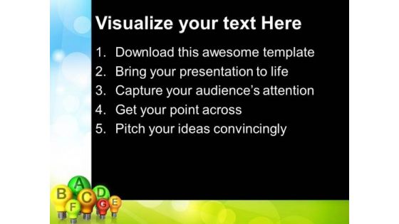 Energy Efficiency With Light Bulb Technology PowerPoint Templates And PowerPoint Themes 0712