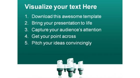Energy Saver Light Bulbs Technology PowerPoint Templates And PowerPoint Backgrounds 0211