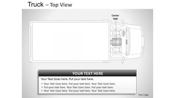 Engine Red Truck Top View PowerPoint Slides And Ppt Diagram Templates
