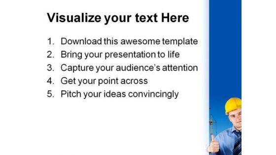 Engineer Construction PowerPoint Templates And PowerPoint Backgrounds 0411