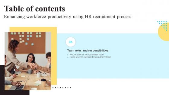 Enhancing Workforce Productivity Using HR Recruitment Process Ppt Powerpoint Presentation Complete Deck