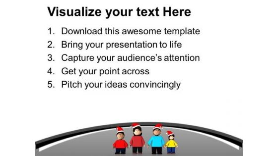 Enjoy Christmas Holiday With Family PowerPoint Templates Ppt Backgrounds For Slides 0613