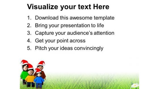 Enjoy Christmas Holidays With Family PowerPoint Templates Ppt Backgrounds For Slides 0613