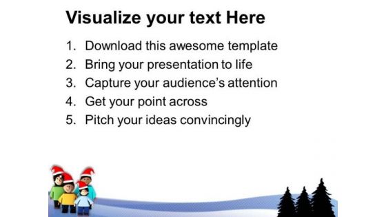 Enjoy Christmas With Family PowerPoint Templates Ppt Backgrounds For Slides 0513