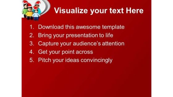 Enjoy Christmas With Family PowerPoint Templates Ppt Backgrounds For Slides 0613