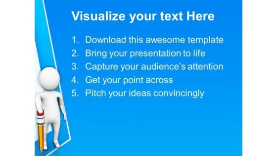 Enjoy Drawing With Pencil PowerPoint Templates Ppt Backgrounds For Slides 0813