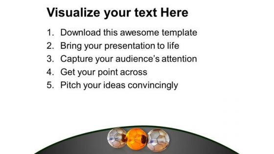 Enjoy Footballs In World Cup PowerPoint Templates Ppt Backgrounds For Slides 0613