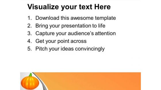 Enjoy Holloween With Pumpkin PowerPoint Templates Ppt Backgrounds For Slides 0413