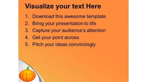 Enjoy Holloween With Pumpkin PowerPoint Templates Ppt Backgrounds For Slides 0413