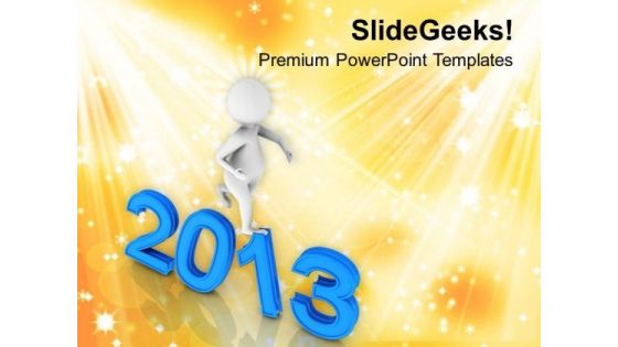 Enjoy New Year With Happiness PowerPoint Templates Ppt Backgrounds For Slides 0513