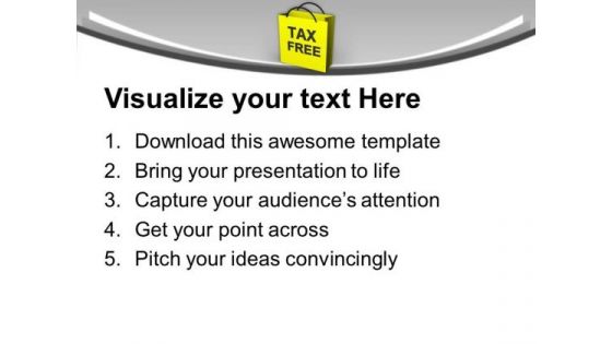Enjoy Tax Free Shoping PowerPoint Templates Ppt Backgrounds For Slides 0513