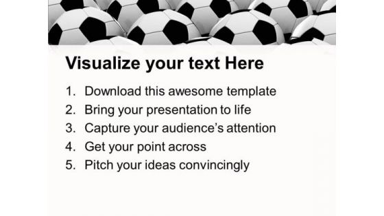 Enjoy World Cup Football PowerPoint Templates Ppt Backgrounds For Slides 0513
