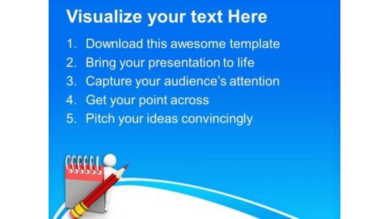 Enjoy Writing Skills For Progress PowerPoint Templates Ppt Backgrounds For Slides 0813