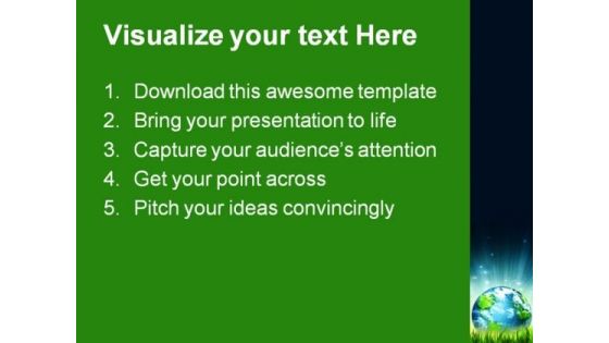 Environmental Energy Concept Globe PowerPoint Themes And PowerPoint Slides 0911