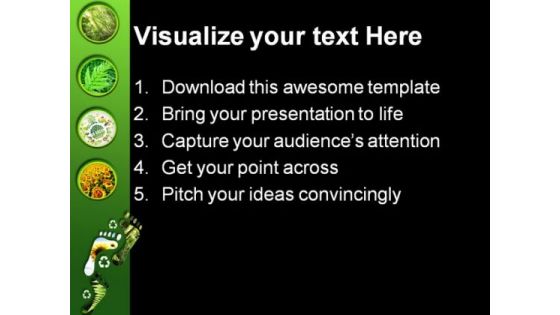 Environmental Footprints Nature PowerPoint Themes And PowerPoint Slides 0211