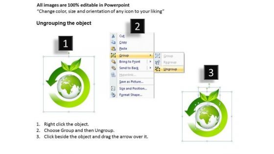 Environmentally Friendly Business Processes Green PowerPoint Templates Ppt