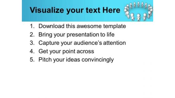 Envolve People For Making A Good Circle PowerPoint Templates Ppt Backgrounds For Slides 0613