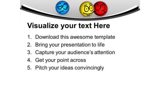 Envy Isolated Different Emotions On Face PowerPoint Templates Ppt Backgrounds For Slides 0113