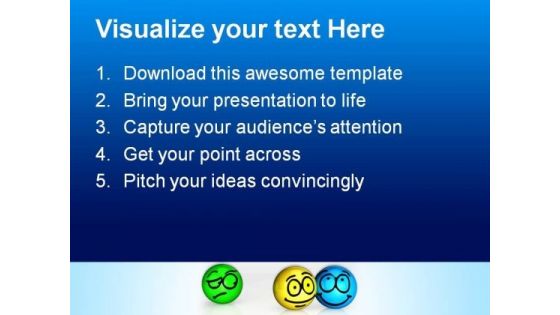 Envy Smile Face Shapes PowerPoint Templates And PowerPoint Themes 0812