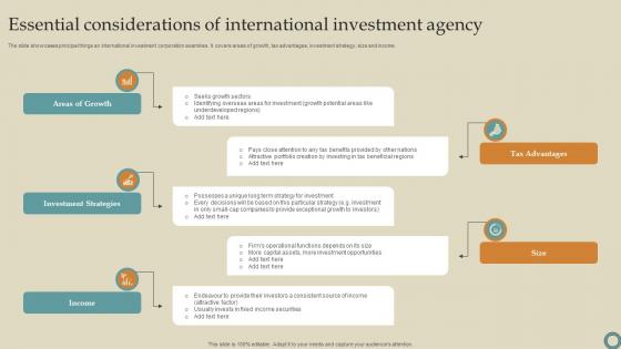 Essential Considerations Of International Investment Agency Ideas Pdf