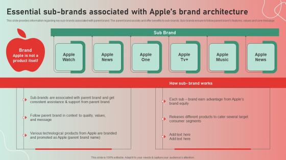 Essential Sub Brands Associated Apple Brand Story Journey Of Iconic Enterprise Diagrams Pdf