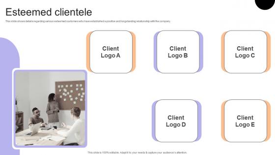 Esteemed Clientele Financial Consulting Platform Fundraising Pitch Deck Background Pdf