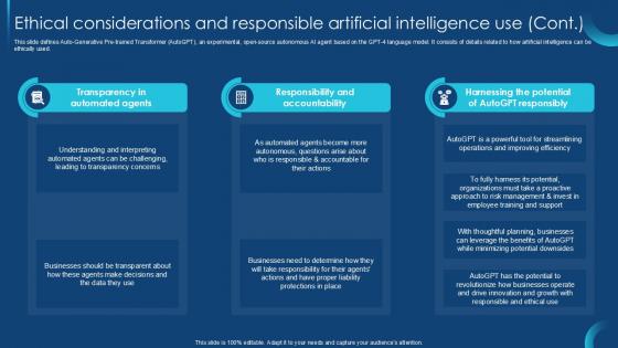 Ethical Considerations And Responsible Self Guided GPT 4 PPT Slide CHATGPT SS V