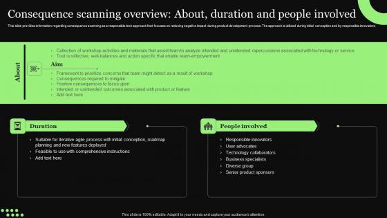 Ethical Technology Utilization Consequence Scanning Overview About Duration Brochure Pdf