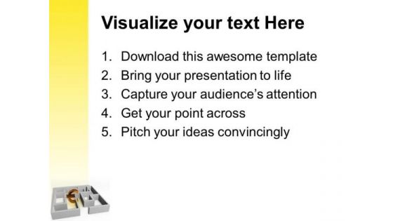 Euro Concept With Labyrinth PowerPoint Templates And PowerPoint Themes 1012
