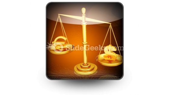 Euro Dollar Scale PowerPoint Icon S