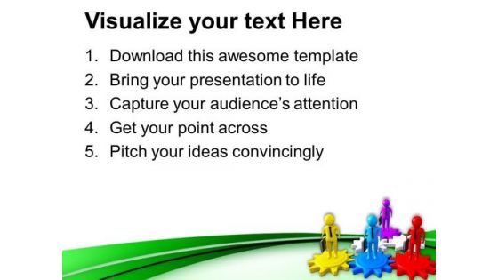Every Person Have Different Gearing Ideas PowerPoint Templates Ppt Backgrounds For Slides 0713