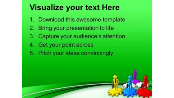 Every Person Have Different Gearing Ideas PowerPoint Templates Ppt Backgrounds For Slides 0713
