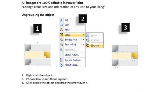 Examples Of Business Processes Linear Flow 3 Stages Post It Notes Ppt 2 PowerPoint Templates