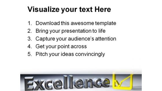 Excellence Metaphor PowerPoint Templates And PowerPoint Backgrounds 0611