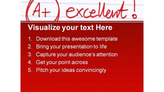 Excellent Smiley Abstract PowerPoint Template 0610