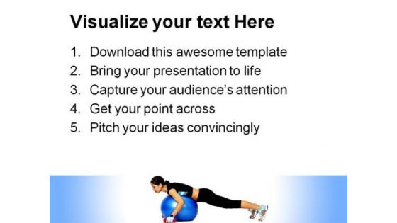 Excercise Health PowerPoint Template 0610