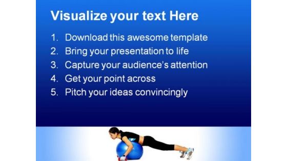 Excercise Health PowerPoint Template 0610