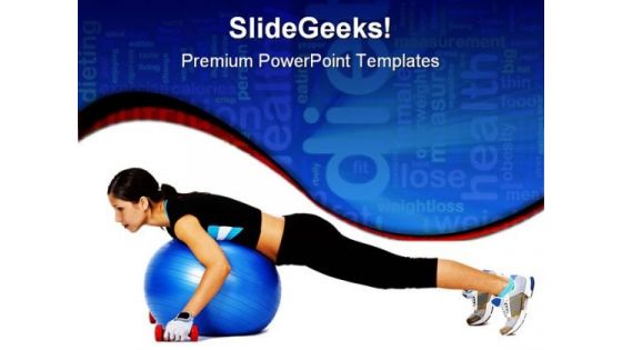 Excercise Health PowerPoint Template 0610