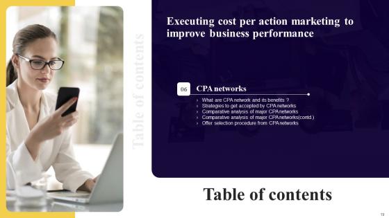 Executing Cost Per Action Marketing To Improve Business Performance Ppt Powerpoint Presentation Complete Deck