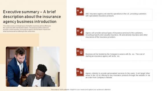 Executive Summary A Brief Description About The Insurance Agency Assurant Insurance Agency Background Pdf