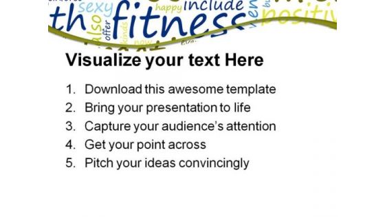Exercise And Fitness Health PowerPoint Themes And PowerPoint Slides 0811