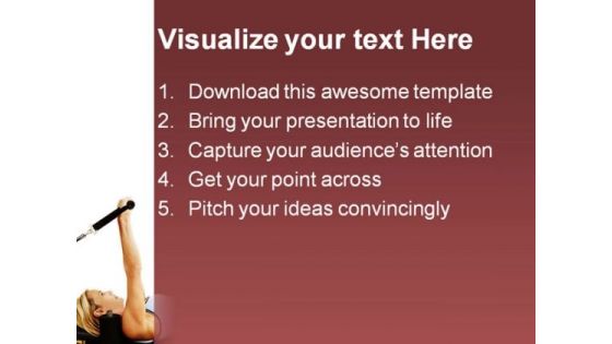 Exercise Health PowerPoint Background And Template 1210