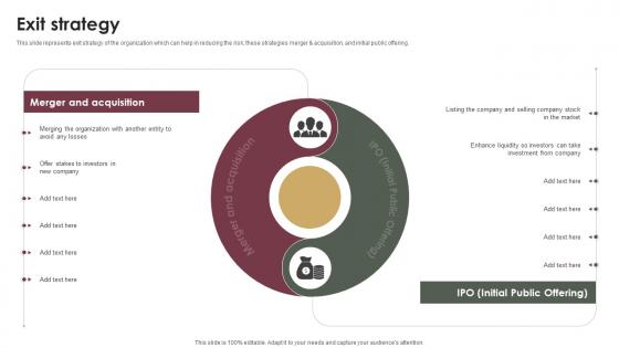 Exit Strategy Probate Assistance Solutions Company Investor Funding Elevator Pitch Deck