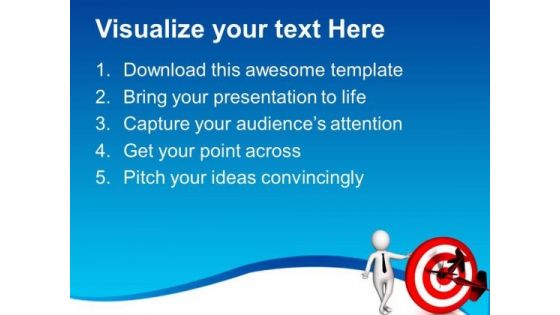Explaining The Target 3d Image PowerPoint Templates Ppt Backgrounds For Slides 0813