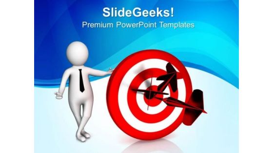Explaining The Target 3d Image PowerPoint Templates Ppt Backgrounds For Slides 0813