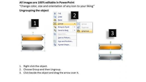 Exposition Of Flow 2 Parallel Steps Simple Business Plan Templates PowerPoint Slides