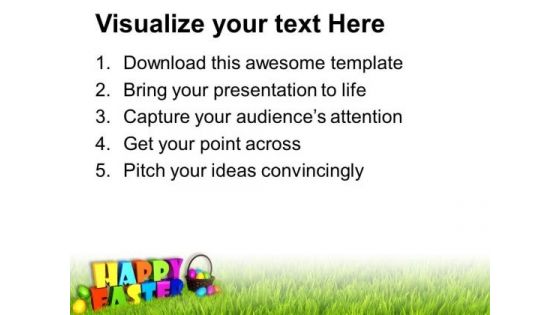 Express Your Wishes With Happy Easter Theme PowerPoint Templates Ppt Backgrounds For Slides 0313