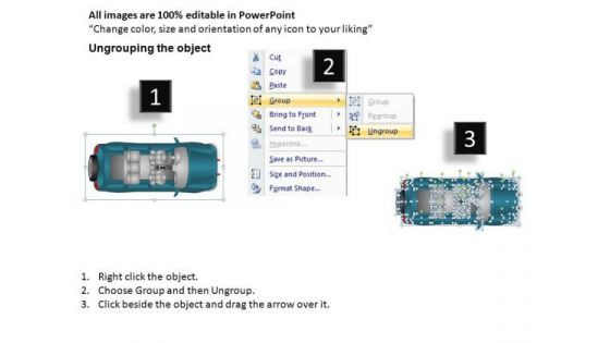 Exterior Sports Utility Blue Vehicle PowerPoint Slides And Ppt Diagram Templates